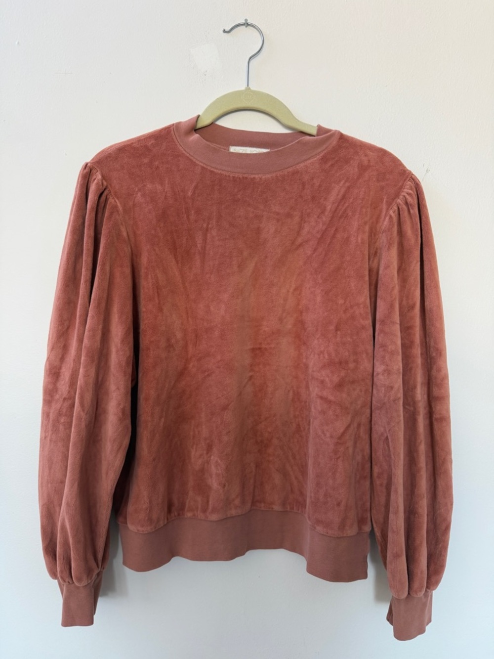 Suzie Kondi Parissa Puff-Sleeve Sweatshirt - Dusty Rose